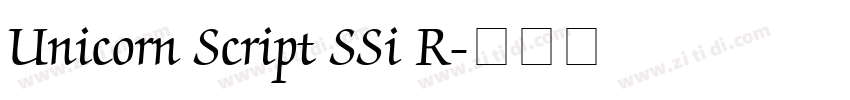 Unicorn Script SSi R字体转换